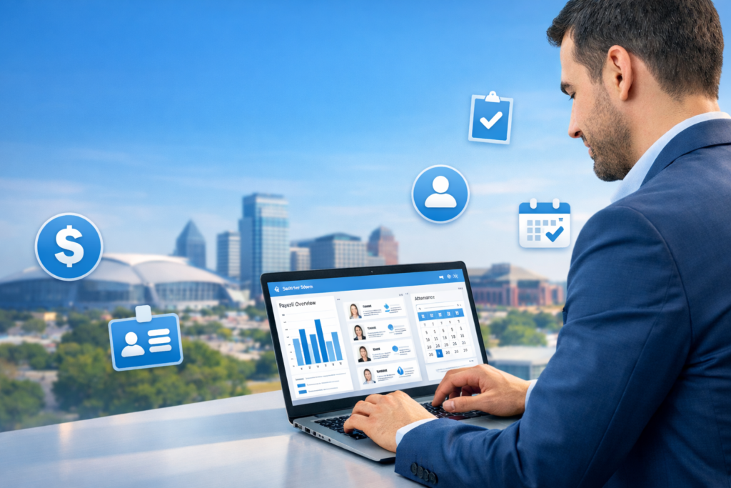 HRMS in Arlington, TX I HAVE GIVEN BLOG TITLE ACCORDING THAT GIVE ME IMAGE PROMPT