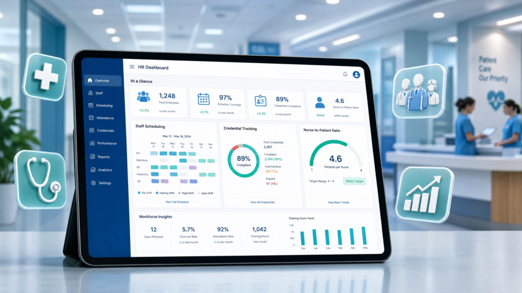 HRMS case study healthcare